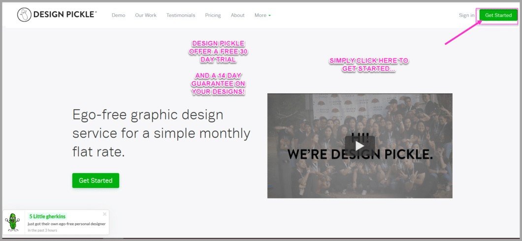 Hire a designer with Design Pickle