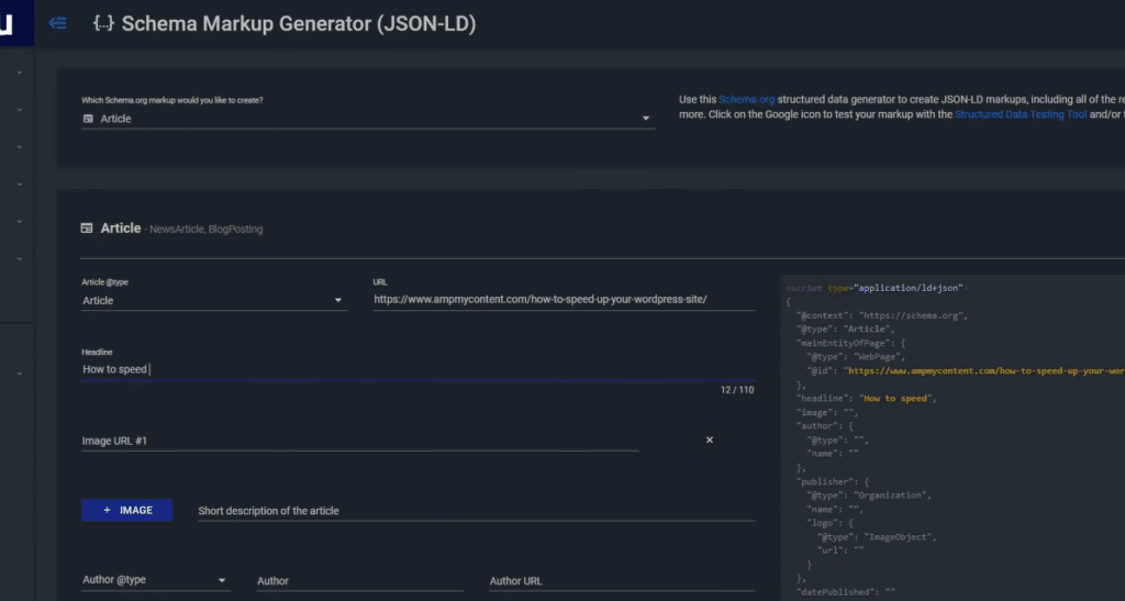 Merkle schema markup tool